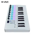 M-VAVE SMK-25 II Tastiera di controllo MIDI Mini USB Pad 25 tasti Controller Midi USB 16 RGB Drum Pad 8 manopole Notebook musicale