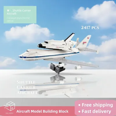 Big Save MOC 10360 Sets ICONS Serie Shuttle Carrier Flugzeug Bausteine Raum Flugzeug Modell Pädagogisches Spielzeug Weihnachtsgeschenke Image