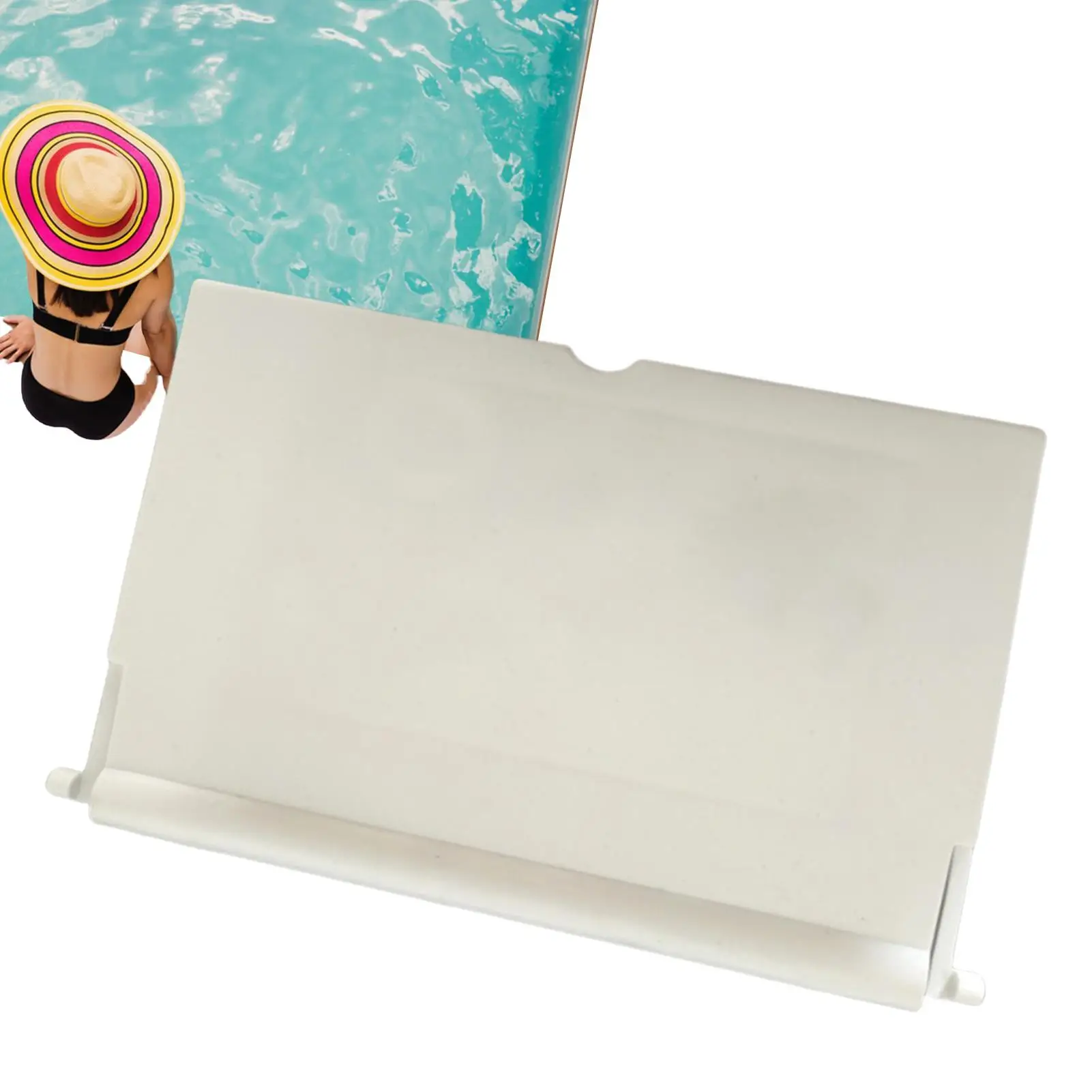 Pool-Skimmer-Tor, Wehr-Tor-Ersatz mit Schwamm-Skimmer-Türklappe für kleine Skimmer, präziser Ersatz Image