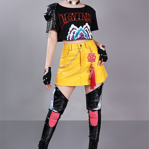 Von koreanischen Idolen inspiriert Idol Popstar Kostüm Festkleidung Virtuelles Idol for Damen Erwachsene Halloween Karneval Leistung Comic-Konzert Anime Expo Image