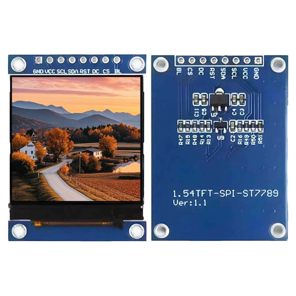 1,54 Zoll TFT Display Modul 4-Zeilen SPI ST7789 Treiber 240*240 HD LCD Bildschirm 8PIN Image