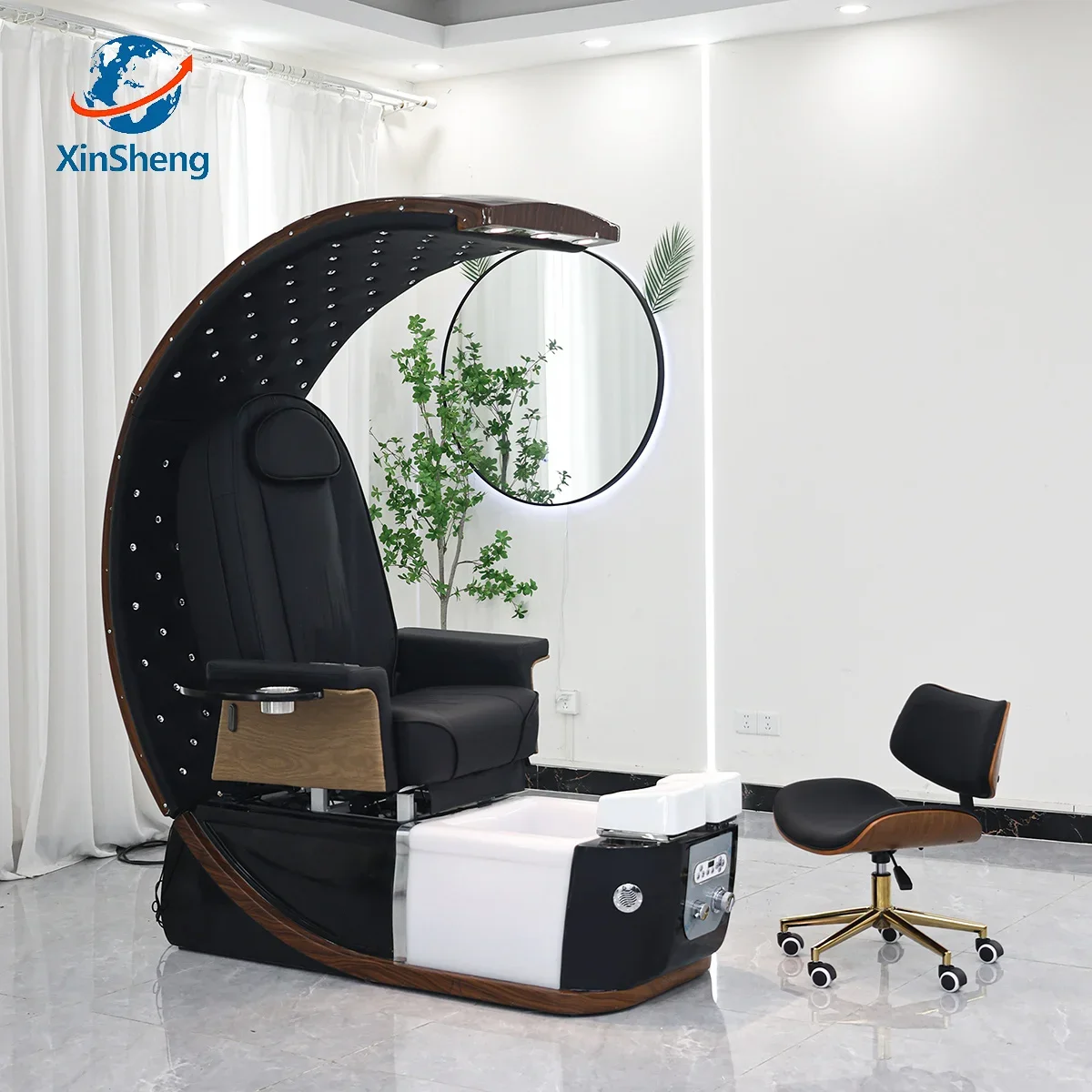 XinSheng Pediküre Stuhl Salon Stühle SPA Möbel Zurück Massage Stuhl Pediküre Hocker Nagel Sofa Couch Fußbad Fuß Einweichen Image