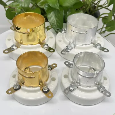 1PC 4pin Tube Socket Valve Base Ceramic Medium BAYONET S4U S4J for 2A3 300B 811 274A 71A/845 805 211 810 Vintage Audio Amplifier