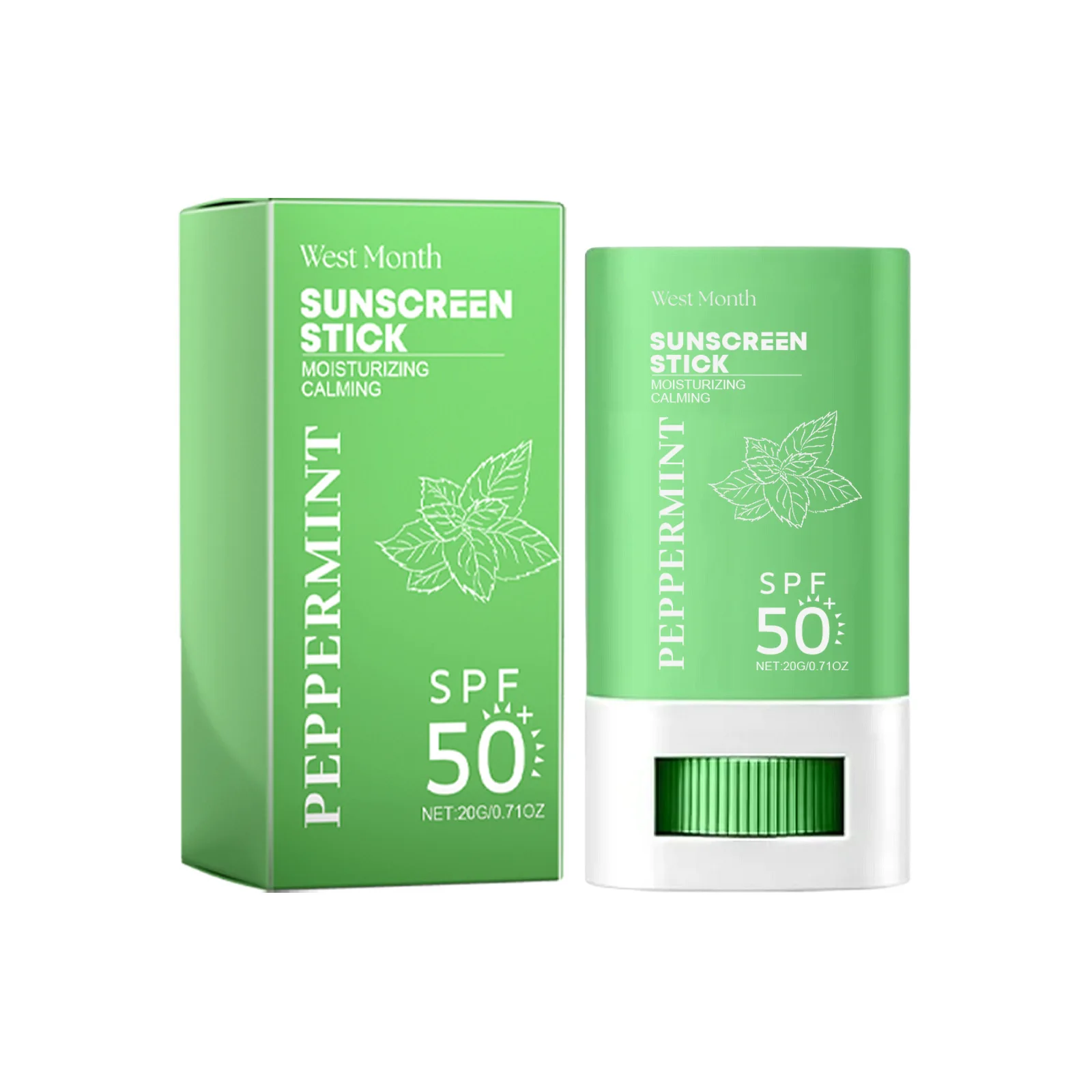 Mint UV-Schutzcreme, erfrischende, nicht klebende, wasserfeste, aufhellende, ölkontrollierende Schutzcreme für den Hautton Image