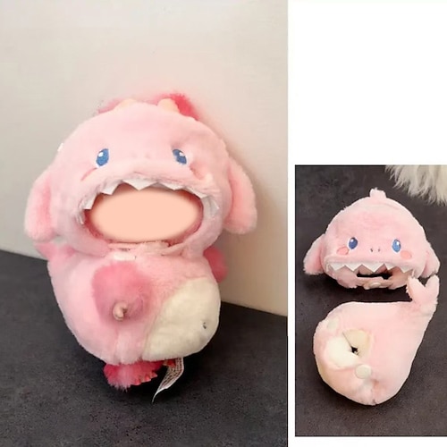 17 cm Puppenbekleidung Outfits für Kleidungsset Designer süße Puppenbekleidung Schlüsselanhänger Zubehör Faking Tier Stil Outfit Overall Bekleidung (Biene Dinosaurier Tempura) Weihnachtsgeschenk Image