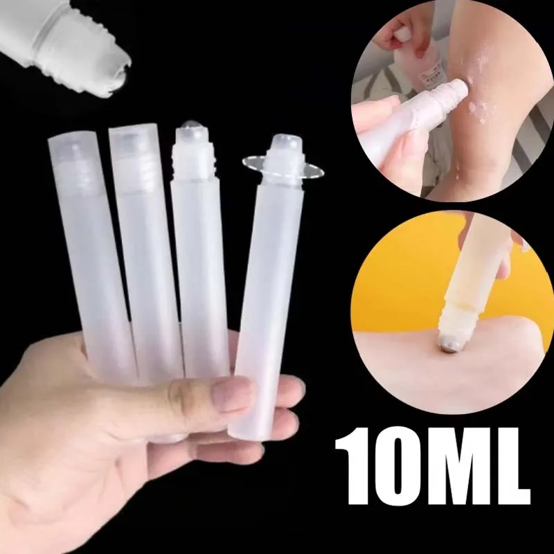 1-50PCS 10ML Tragbare Ball Roller Sortierung Flaschen Roller Ball Flüssigkeiten Öl Parfüm Flasche Nachfüllbare Leere kunststoff Halter Image