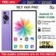 Nuovo originale P60 Pro 4G 5G Dual Sim Tablet Android 14 bambini Tab 10.1 ''pollici HD 20000mAh Versione globale Tablet PC con tastiera