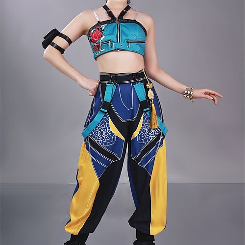 Von koreanischen Idolen inspiriert Idol Popstar Kostüm Festkleidung Virtuelles Idol for Damen Erwachsene Halloween Karneval Leistung Comic-Konzert Anime Expo Image