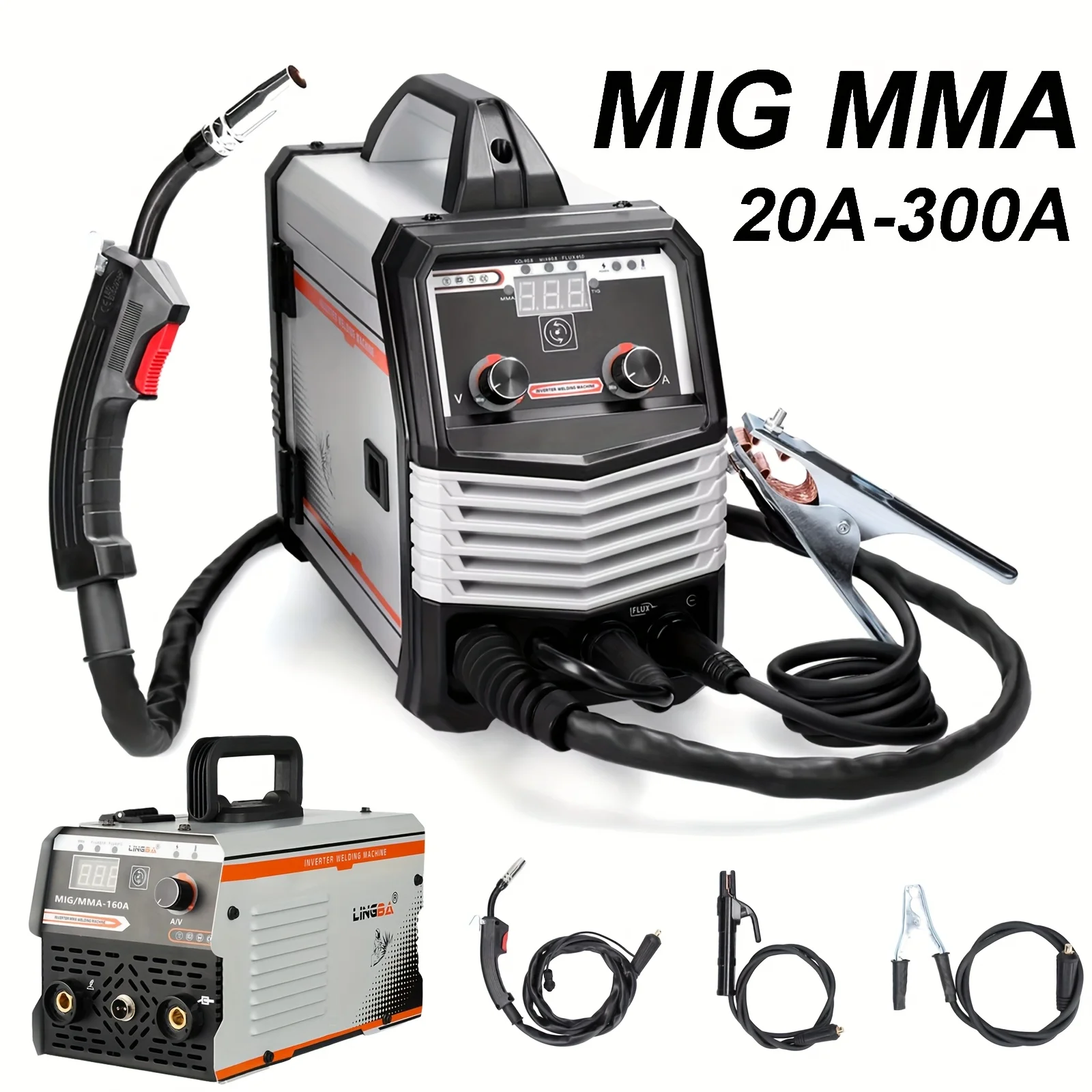 2-in-1-MIG-MMA-Schweißgerät, IGBT-DC-Inverter-Schweißgerät, automatische Drahtzuführung, Kontaktschweißen, nicht gasgeschirmtes Lichtbogenschweißgerät Image