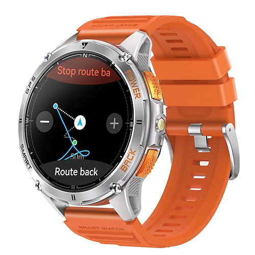 neue Premium-GPS-Smartwatch für den Außenbereich, Höhenmesser, Barometer, AMOLED-Bildschirm, integriertes GPS Kompass Militär Sport Smartwatch Herren