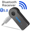 Ricevitore Bluetooth per auto Aux 2 in 1 Interfaccia 5.0 Adattatore audio wireless da 3,5 mm Conversione chiamate in vivavoce Trasmettitore Bluetooth
