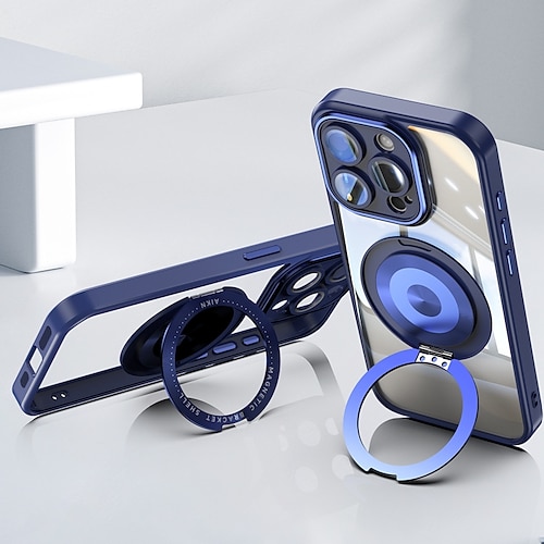 Handy Hülle Handyhüllen Für 16 15 14 Pro Max 13 Pro Max Rückseite Magnetisch Ständer Stoßfest Retro TPU Image