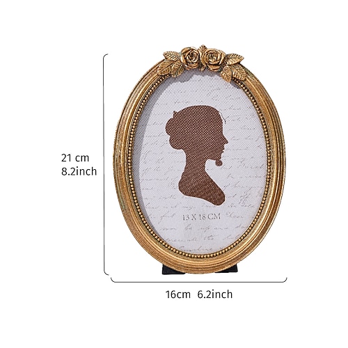 Europäischer Stil Harz Handbemalt Bilderrahmen Wanddekorationen, 1 Stück Bilderrahmen Image