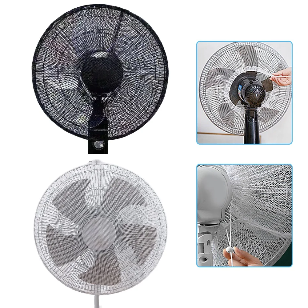 1pc 40-50cm Fan Staub Abdeckung Anti-Prise Hand Schutz Mesh Abdeckung Schutz Net Volle Abdeckung Boden tisch Fan Mesh Abdeckung Image