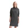 Strickkleid MARC O'POLO "aus softem Schurwolle-Mix", Damen, Gr. 40, Normalgrößen, night grau melange, Obermaterial: 50% Schurwolle, 33% Viskose, 17% Polyamid; Futter: 100% Nicht verfügbar, unifarben, relaxed fit kurz, Langarm Rippbündchen, Kleider