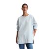Sweatshirt MARC O'POLO "aus Organic Cotton", Damen, Gr. XL, blau (calm blau), Obermaterial: 100% Baumwolle, sportlich, loose fit, Rundhals, Langarm Rippbündchen, Sweatshirts