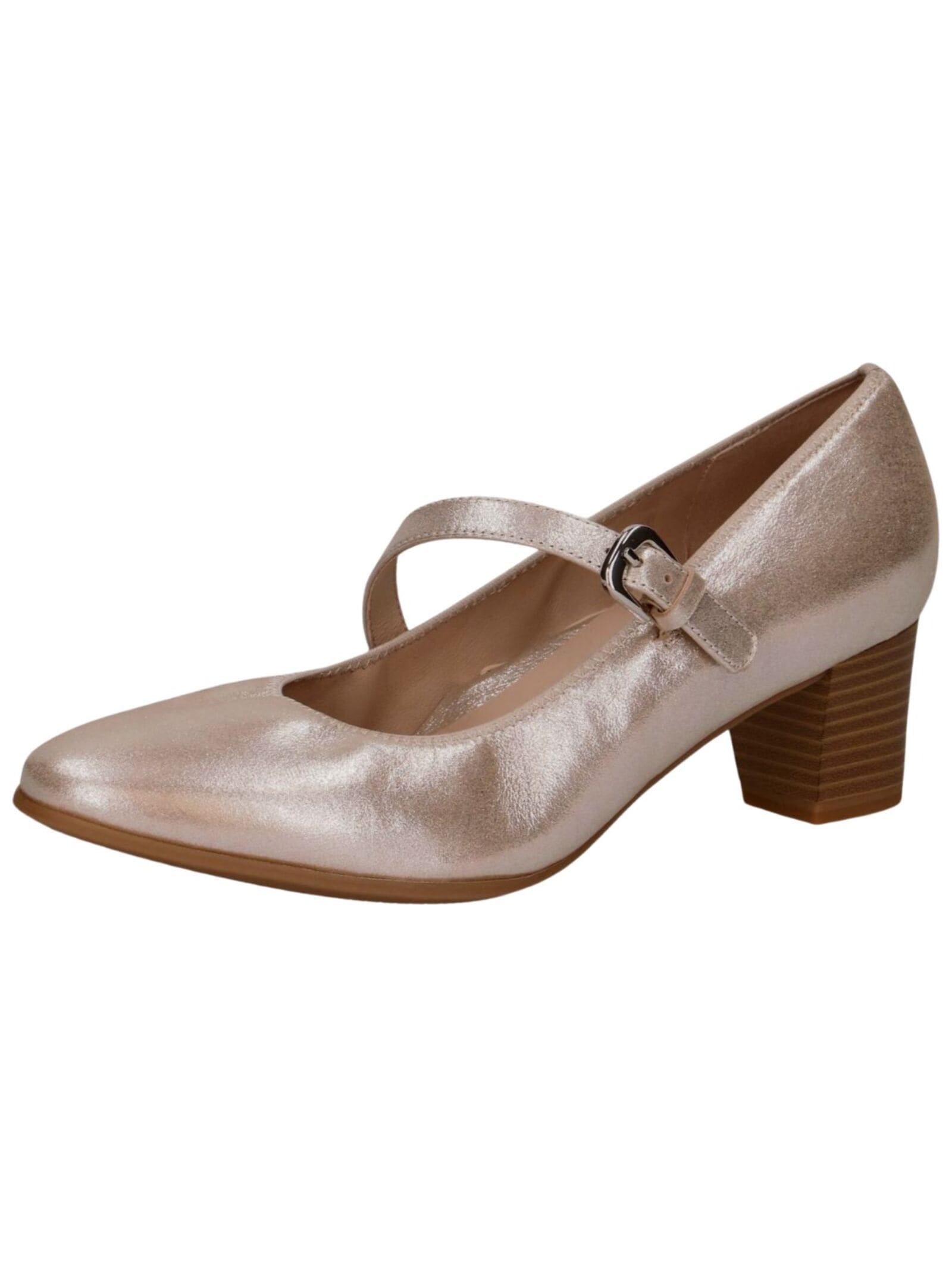 Pumps CAPRICE "Caprice Pumps Leder", Damen, Gr. 39, beige (taupe), Leder, Schuhe Pumps