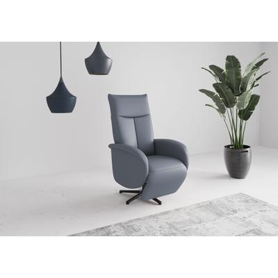 TV-Sessel SIT & MORE "Juma, inkl. Drehfunktion & Kopfteilverstellung", bunt (graublau), B:75cm H:110cm T:82cm, Sessel, Höhe Armlehne 66 cm, wahlweise mit Aufstehhilfe, 2 Motoren und Akku Image