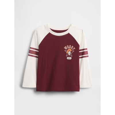 Gap Burgundy Woody Disney Raglan Jersey T-Shirt (6mths-5yrs)
