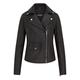 Infinity Leather Womens Black Classic Brando Biker Jacket - Broome Lamb Leather - Size 22 UK | Infinity Leather Sale | Discount Designer Brands