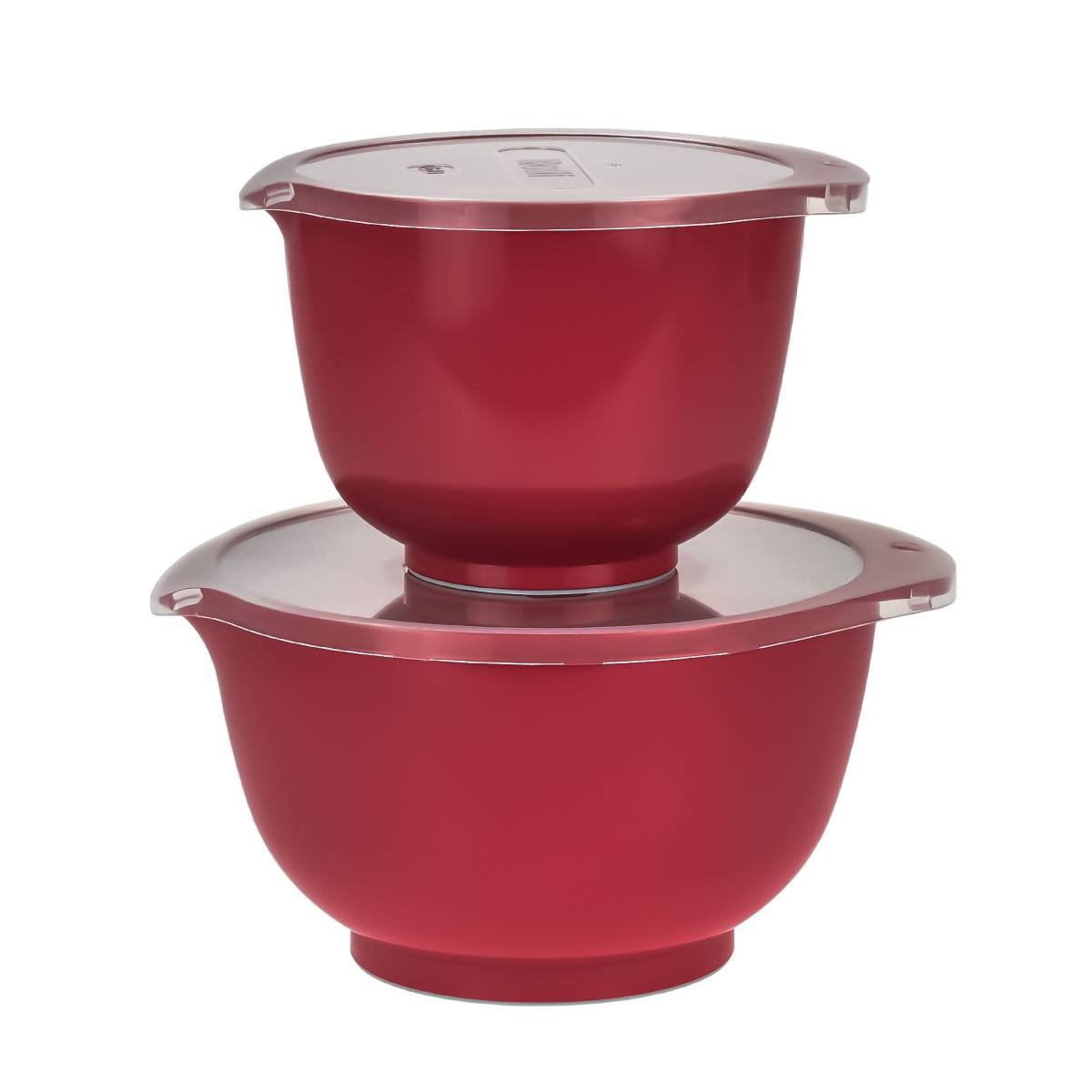 Rosti Rührschüssel Set 2tlg. mit Deckel "Margrethe" rot (red) 1,5+3,0L Image