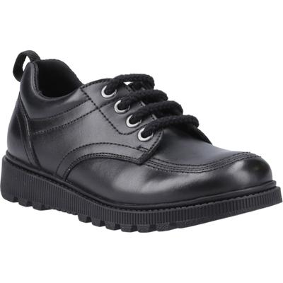 Hush Puppies Keeley Mädchenschuhe Aus Schwarzem Leder Mit Schnürung Image