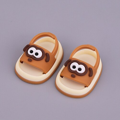 1 paire de chaussures de poupée pour poupée de 17 cm, mini chaussures mignonnes, accessoires pour poupées de 17 cm, série assise debout, chaussures de pluie en silicone (sans poupée)