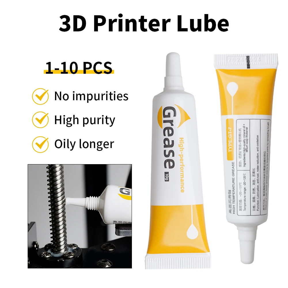 Getriebefett-Schmiermittel für 3D-Drucker, reduziert Geräusche, gute Schmiereffekt, Schmieröl für Bambu Lab X1 X1C X1E P1S P1P A1 A1mini Image