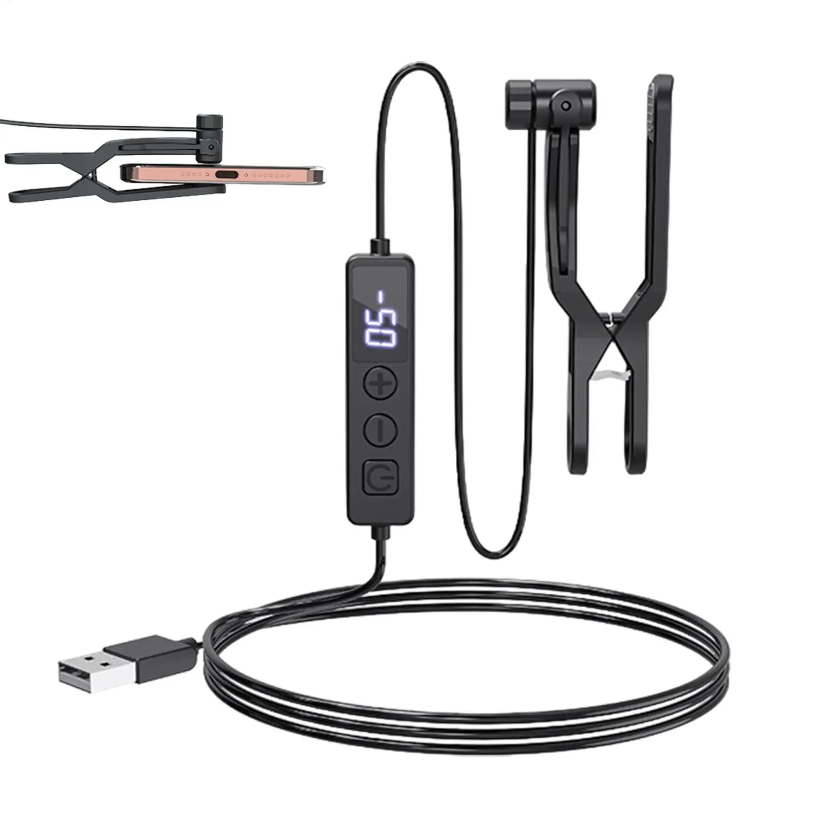 Automatischer Bildschirmklicker, Fingerklicken, einstellbare Geschwindigkeiten, digitales Display-Gewindeschneidgerät für Belohnungsaufgaben, Live-Übertragung, Tablet Image