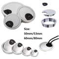 2/5 pz In Lega di Zinco Filo Foro Copertura Porta di Uscita Tavolo Computer PC Scrivania Cavo Rotondo Passacavo Linea di Supporto 50mm/53mm/60mm/80mm