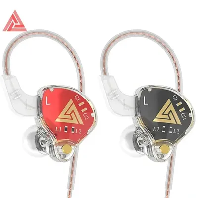Original QKZ AKX IEM Monitor Level Kopfhörer Transparente In-Ear Wired Ohrhörer Mit Mikrofon HiFi Bass Stereo Muisc Kopfhörer AUX 3,5mm Image