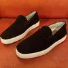 Lässige Hip-Hop-Rock-Spikes-Schuhe für Herren, Slip-On-Schuhe aus Rindswildleder mit Nieten, flache Schuhe mit Plateausohle, Designer-Schuhe