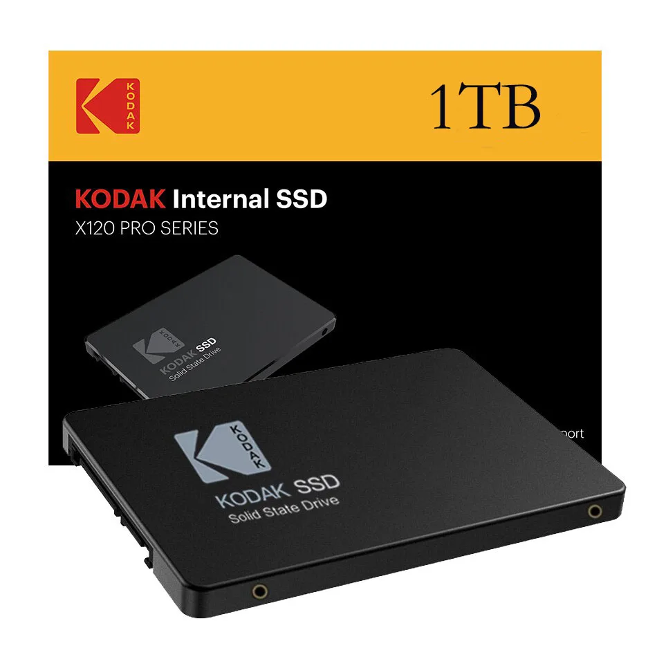 Kodak SSD Sata 2,5 Zoll Solid Disk 6 GB/S Microchip 3D Nand 550 Mbit/s SSD Festplatte 1 TB/512/256/128 GB 7 mm ultradünne Festplatte Image