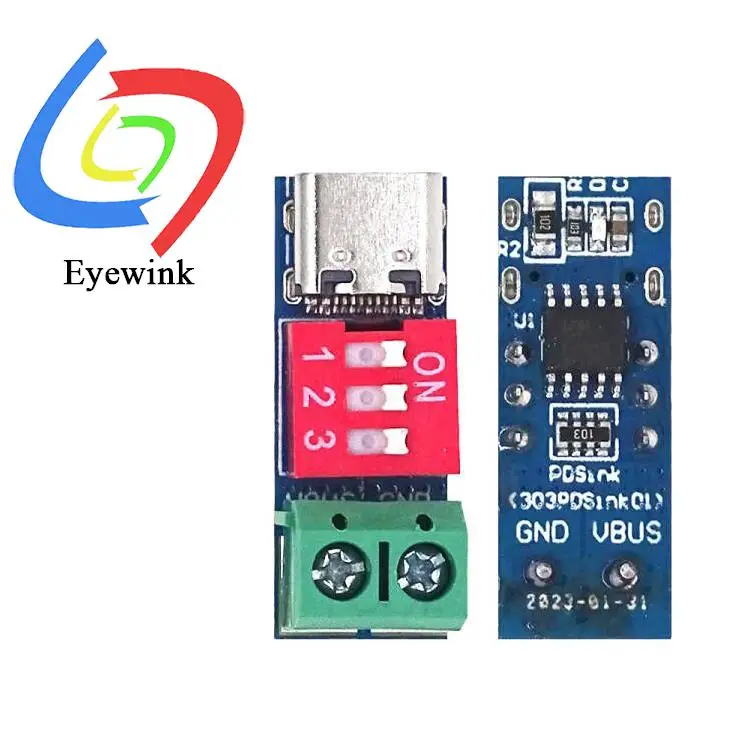 Typ-C PD QC Trigger 5V ~ 20V Zifferblatt Code Einstellung DC Spannung Power Modul Zifferblatt Einstellung Spannung schnelle Lade Decoy Modul Image