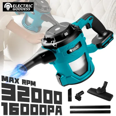 Electric Goddess 16000PA Big Suction Brushless Electric Vacuum Cleaner Dust Collector Floor Carpet For Makita 18V Battery Pin ﻿