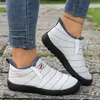 Damenschuhe, Damen-Freizeitschuhe, rutschfeste, verdickte, warme Damen-Schneestiefel für den Winter