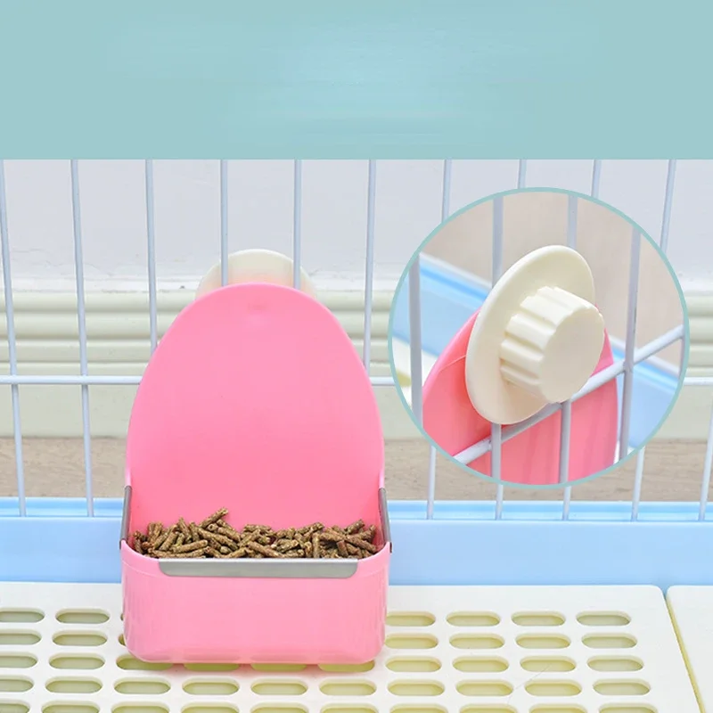Bol de nourriture pour animaux de compagnie fixe grande capacité Anti-chute résistant aux chocs distributeur de nourriture pour animaux de compagnie bol pour lapin cochon d'inde accessoires pour