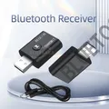 Nuovi aggiornamenti Adattatore Bluetooth wireless USB 3.5mm AUX USB Dongle Jack 2 in 1 Ricevitore trasmettitore audio con microfono Musica stereo per PC Kit auto TV