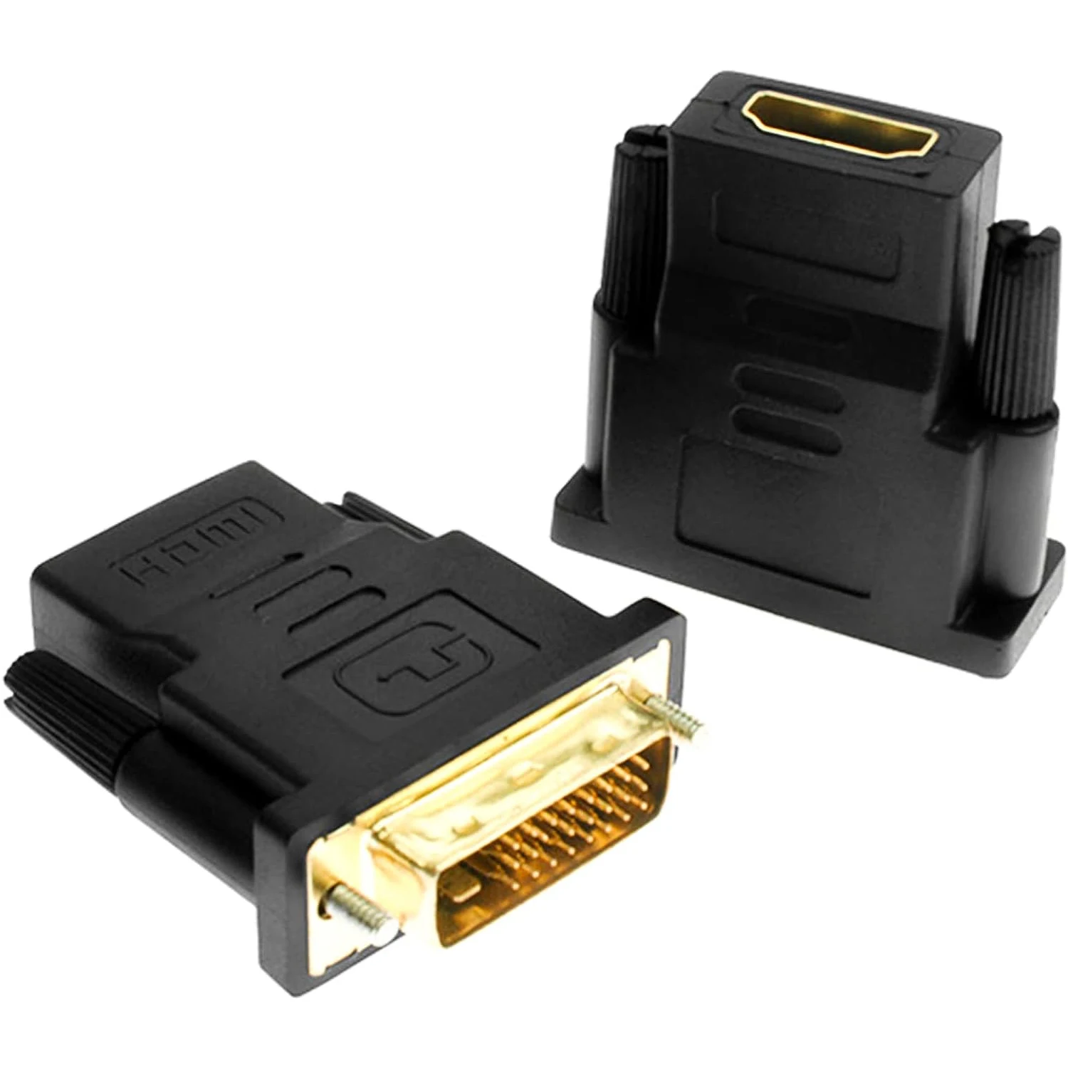 Convertitore DVI maschio-femmina con spina placcata oro 24k 1080P per proiettore HDTV Monito DVI 24 + 1 a cavi adattatori compatibili con HDMI