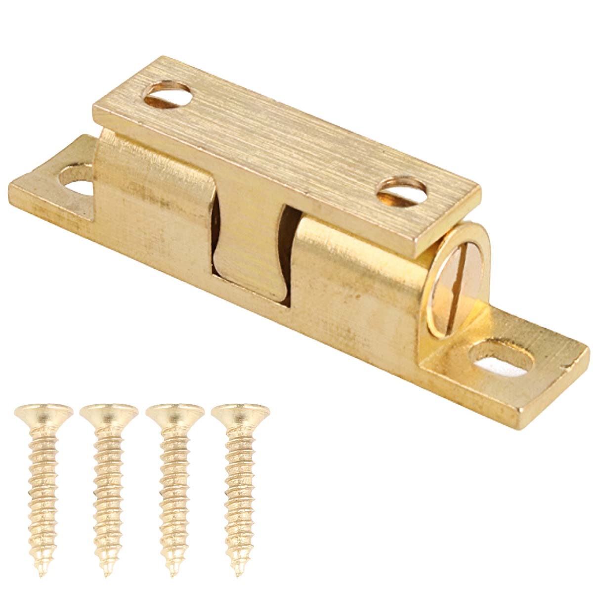 MS Beschläge Messing natur 60mm Möbelverschluss – Kugelschnäpper verstellbare Haltekraft Image