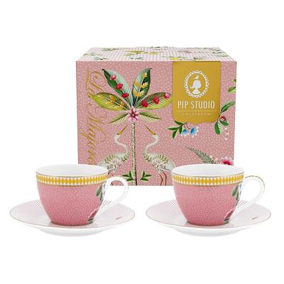 PIP Studio Tassen und Untertassen La Majorelle Pink 2er set Image