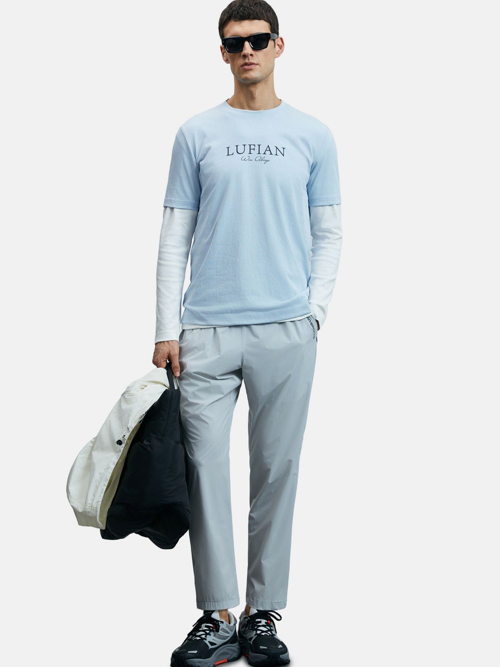 Lufian Hose FIRST Herren grau, M Image