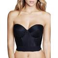 Dominique Low Cut Backless Longline Bra - 6377, Black, 36B