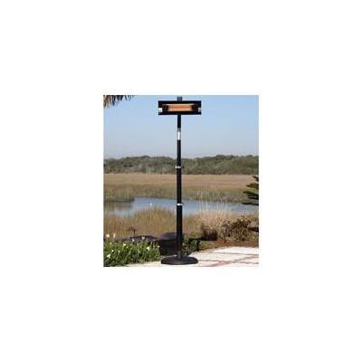 Fire Sense Black Powder Coated Steel Telescoping Offset Pole Mounted Infrared Patio Heater 02678