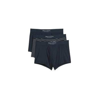 Trunk MARC O'POLO "Essentials", Herren, Gr. L, schwarz navy, schwarz navy stripe, Obermaterial: 95% Baumwolle, 5% Elasthan, unifarben, bedruckt, Unterhosen Image