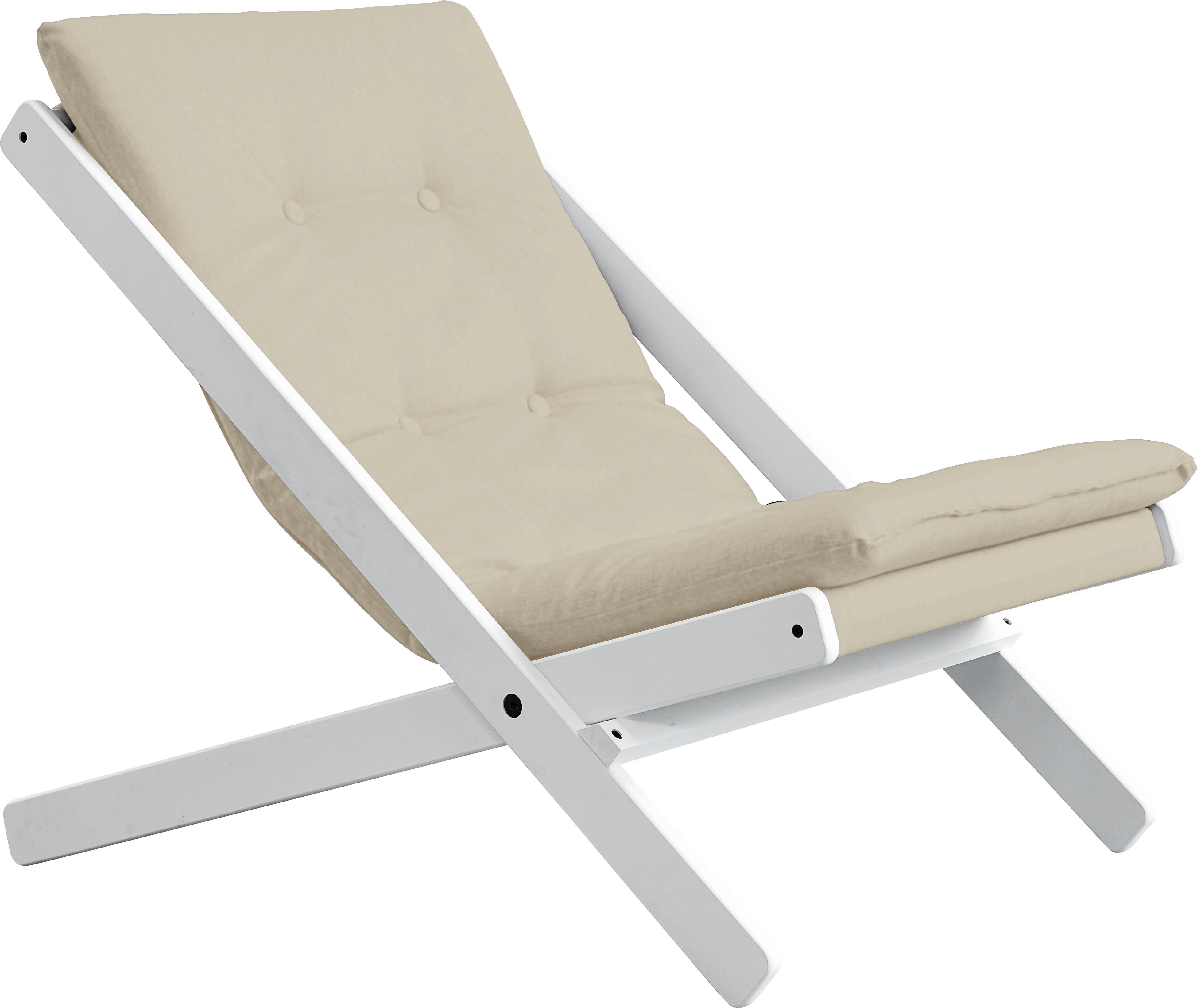 Klappstuhl KARUP DESIGN "Boogie", beige (beige, weiß), Stühle, Bezugsqualität 1