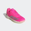 Tennisschuh ADIDAS PERFORMANCE "COURTFLASH KIDS", Gr. 35,5, lucid pink, silber metallic, bliss pink, Textil, Synthetik, sportlich, Schuhe, geeignet für Hartplatz und Sandplatz