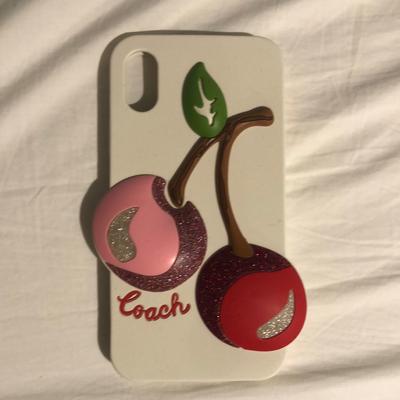 Coach Cell Phones & Accessories | Coach White And Pink Cherry Design Phone Case Plus My Melody And Kuromi Case | Color: Pink/Red | Size: Os