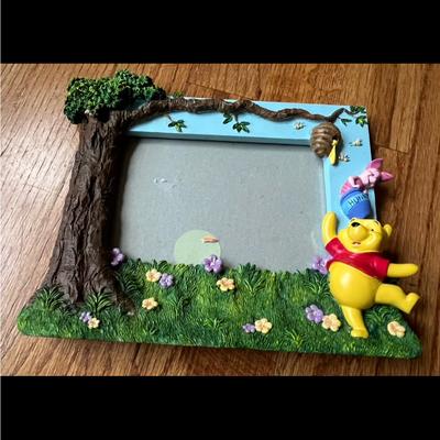 Disney Accents | Disney By Enesco Rarewinnie The Pooh Picture Frame | Color: Green/Yellow | Size: See Pictures