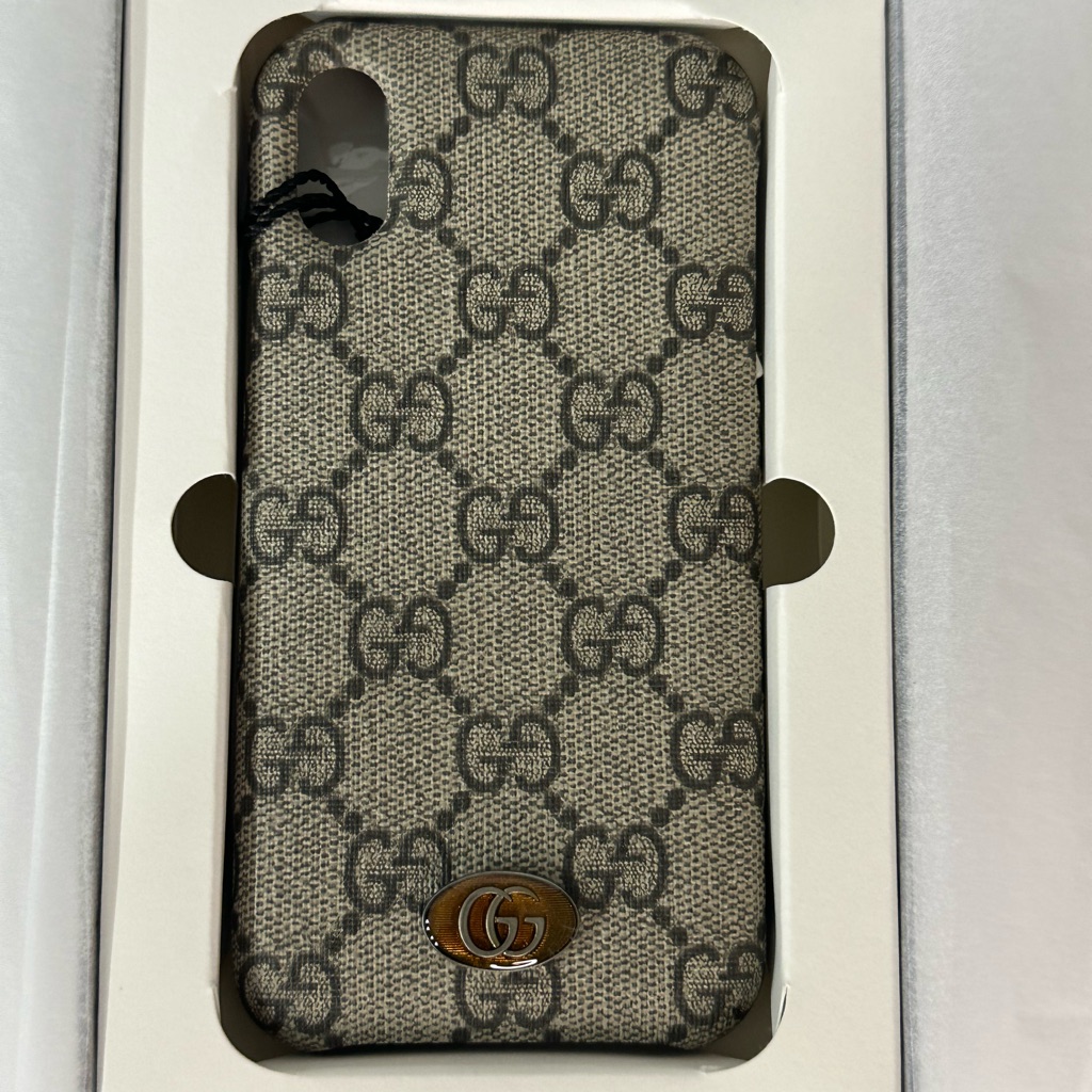 Gucci Cell Phones & Accessories | Authentic Gucci Gray Monogram Phone Case For Iphone Xs | Color: Gray | Size: Os
